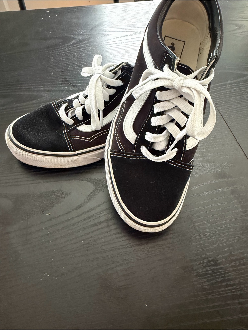 Vans Black and White Classic Old Skool Sneakers